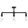 Black ceiling lamp 3 E27 bulbs by vidaXL, Lamps - Ref: Foro24-281628, Price: 48,41 €, Discount: %