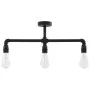 Schwarze Deckenleuchte mit 3 E27-Glühbirnen von vidaXL, Lampen - Ref: Foro24-281628, Preis: 47,65 €, Rabatt: %