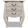 Mesita de noche de madera maciza reciclada de vidaXL, Mesitas de noche - Ref: Foro24-244504, Precio: 190,12 €, Descuento: %