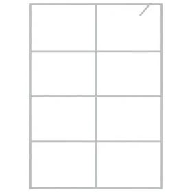 Duschwand aus transparentem ESG-Glas in Silber, 140 x 195 cm von , Duschwände und Duschwände - Ref: Foro24-152139, Preis: 188...