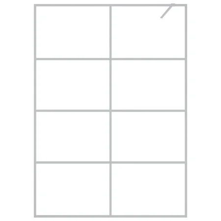 Duschwand aus transparentem ESG-Glas in Silber, 140 x 195 cm von , Duschwände und Duschwände - Ref: Foro24-152139, Preis: 188...