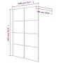 Duschwand aus transparentem ESG-Glas in Silber, 140 x 195 cm von , Duschwände und Duschwände - Ref: Foro24-152139, Preis: 188...