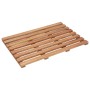 Alfombrillas de baño 2 uds madera maciza de acacia 56x37 cm