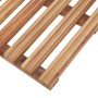 Alfombrillas de baño 2 uds madera maciza de acacia 56x37 cm