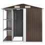 Garden shed with brown iron shelving 205x130x183 cm by , Sheds - Ref: Foro24-47105, Price: 259,56 €, Discount: %