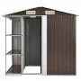 Gartenhaus mit braunem Eisenregal 205x130x183 cm von , Schuppen - Ref: Foro24-47105, Preis: 248,88 €, Rabatt: %