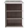 Garden shed with brown iron shelving 205x130x183 cm by , Sheds - Ref: Foro24-47105, Price: 259,56 €, Discount: %