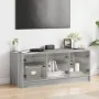 TV-Möbel mit grauen Sonoma-Glastüren 102x37x42 cm. von , TV-Möbel - Ref: Foro24-836411, Preis: 68,46 €, Rabatt: %