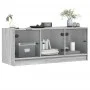TV-Möbel mit grauen Sonoma-Glastüren 102x37x42 cm. von , TV-Möbel - Ref: Foro24-836411, Preis: 68,46 €, Rabatt: %