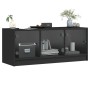 Fernsehmöbel mit schwarzen Glastüren 102x37x42 cm von , TV-Möbel - Ref: Foro24-836407, Preis: 74,91 €, Rabatt: %