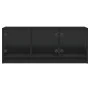 Fernsehmöbel mit schwarzen Glastüren 102x37x42 cm von , TV-Möbel - Ref: Foro24-836407, Preis: 73,91 €, Rabatt: %