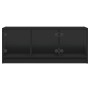 Fernsehmöbel mit schwarzen Glastüren 102x37x42 cm von , TV-Möbel - Ref: Foro24-836407, Preis: 74,91 €, Rabatt: %