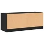 Fernsehmöbel mit schwarzen Glastüren 102x37x42 cm von , TV-Möbel - Ref: Foro24-836407, Preis: 73,91 €, Rabatt: %
