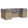 Juego de sofás jardín con cojines 6 pzas ratán sintético beige by , Garden sets - Ref: Foro24-3249948, Price: 416,43 €, Disco...