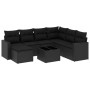 Set de sofás de jardín 8 piezas y cojines ratán sintético negro by , Modular outdoor sofas - Ref: Foro24-3251642, Price: 511,...