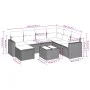 Set de sofás de jardín 8 piezas y cojines ratán sintético negro by , Modular outdoor sofas - Ref: Foro24-3251642, Price: 507,...