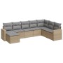 Juego de sofás de jardín con cojines beige 8 pzas ratán PE by , Modular outdoor sofas - Ref: Foro24-3251696, Price: 533,14 €,...