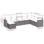 Juego de sofás de jardín con cojines beige 8 pzas ratán PE by , Modular outdoor sofas - Ref: Foro24-3251696, Price: 533,14 €,...