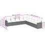 Set de sofás de jardín 9 pzas con cojines ratán sintético beige by , Garden sets - Ref: Foro24-3219078, Price: 571,83 €, Disc...