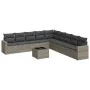 Set de sofás de jardín 10 pzas con cojines ratán sintético gris by , Garden sets - Ref: Foro24-3219090, Price: 567,02 €, Disc...