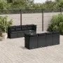 Set de sofás de jardín 8 piezas y cojines ratán sintético negro by , Garden sets - Ref: Foro24-3217305, Price: 570,81 €, Disc...