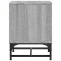 Mesita de noche con puerta de vidrio gris Sonoma 35x37x50 cm de , Mesitas de noche - Ref: Foro24-836528, Precio: 28,11 €, Des...