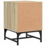 Mesitas noche con puertas vidrio 2 uds roble Sonoma 35x37x50 cm by , Nightstands - Ref: Foro24-836523, Price: 45,56 €, Discou...
