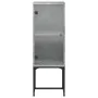 Armario auxiliar con puerta vidrio gris hormigón 35x37x100 cm by , Sideboards - Ref: Foro24-836556, Price: 50,90 €, Discount: %