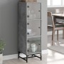 Sideboard mit grauen Glastüren Beton 35x37x120 cm von , Sideboards - Ref: Foro24-836563, Preis: 71,33 €, Rabatt: %