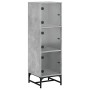 Sideboard mit grauen Glastüren Beton 35x37x120 cm von , Sideboards - Ref: Foro24-836563, Preis: 71,33 €, Rabatt: %