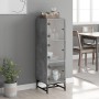 Sideboard mit grauen Glastüren Beton 35x37x120 cm von , Sideboards - Ref: Foro24-836563, Preis: 71,33 €, Rabatt: %