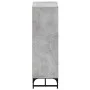 Aparador con puertas de vidrio gris hormigón 35x37x120 cm de , Aparadores - Ref: Foro24-836563, Precio: 70,40 €, Descuento: %