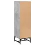 Aparador con puertas de vidrio gris hormigón 35x37x120 cm de , Aparadores - Ref: Foro24-836563, Precio: 70,40 €, Descuento: %