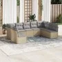 Set de sofás de jardín 9 pzas con cojines ratán sintético beige by , Garden sets - Ref: Foro24-3249908, Price: 538,70 €, Disc...