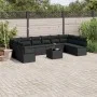 Set de sofás de jardín 11 pzas y cojines ratán sintético negro by , Garden sets - Ref: Foro24-3249934, Price: 633,88 €, Disco...