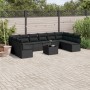 Set de sofás de jardín 11 pzas y cojines ratán sintético negro by , Garden sets - Ref: Foro24-3249934, Price: 644,91 €, Disco...