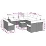 Set de sofás de jardín 12 pzas y cojines ratán sintético marrón by , Modular outdoor sofas - Ref: Foro24-3251476, Price: 788,...