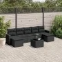 Set de sofás de jardín 8 piezas y cojines ratán sintético negro by , Modular outdoor sofas - Ref: Foro24-3251682, Price: 483,...