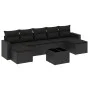 Set de sofás de jardín 8 piezas y cojines ratán sintético negro by , Modular outdoor sofas - Ref: Foro24-3251682, Price: 483,...