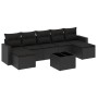 Set de sofás de jardín 8 piezas y cojines ratán sintético negro by , Modular outdoor sofas - Ref: Foro24-3251682, Price: 472,...