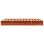 Solid wax brown pine wood bed frame 135x190 cm by , Beds and slatted bases - Ref: Foro24-844435, Price: 116,33 €, Discount: %