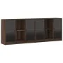 Regal mit Türen aus braunem Eichenholz 204x37x75 cm. von , Sideboards - Ref: Foro24-3206537, Preis: 205,91 €, Rabatt: %