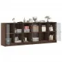 Regal mit Türen aus braunem Eichenholz 204x37x75 cm. von , Sideboards - Ref: Foro24-3206537, Preis: 205,91 €, Rabatt: %