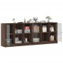 Regal mit Türen aus braunem Eichenholz 204x37x75 cm. von , Sideboards - Ref: Foro24-3206537, Preis: 205,86 €, Rabatt: %