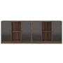 Regal mit Türen aus braunem Eichenholz 204x37x75 cm. von , Sideboards - Ref: Foro24-3206537, Preis: 205,91 €, Rabatt: %