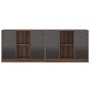Regal mit Türen aus braunem Eichenholz 204x37x75 cm. von , Sideboards - Ref: Foro24-3206537, Preis: 205,86 €, Rabatt: %