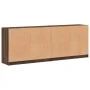 Regal mit Türen aus braunem Eichenholz 204x37x75 cm. von , Sideboards - Ref: Foro24-3206537, Preis: 205,91 €, Rabatt: %