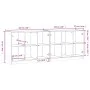 Regal mit Türen aus braunem Eichenholz 204x37x75 cm. von , Sideboards - Ref: Foro24-3206537, Preis: 205,91 €, Rabatt: %
