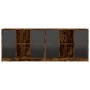 Estantería con puertas madera roble ahumado 204x37x75 cm by , Sideboards - Ref: Foro24-3206535, Price: 192,12 €, Discount: %