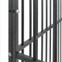 Hundekäfig mit Rädern aus schwarzem feuerverzinktem Stahl von , Hundehütten - Ref: Foro24-172208, Preis: 157,28 €, Rabatt: %